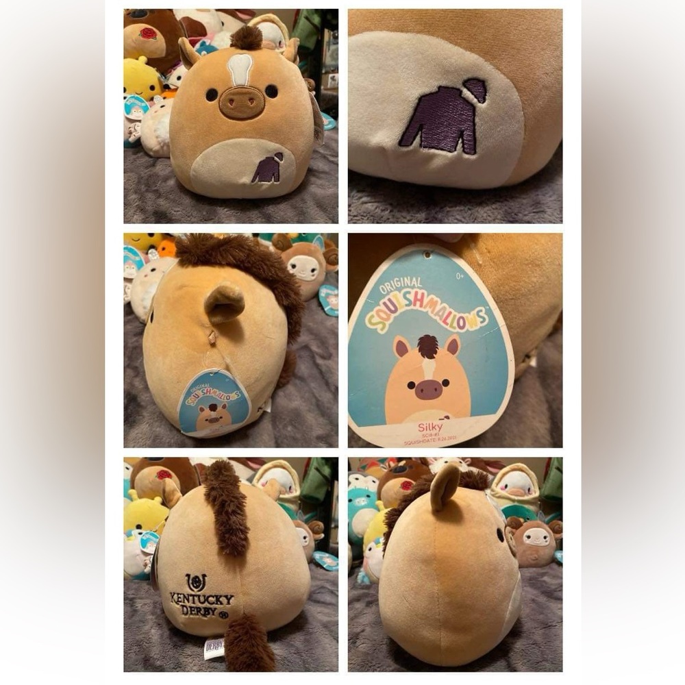 Kellytoy Squishmallow 8” Silky, The Kentucky Derby Horse